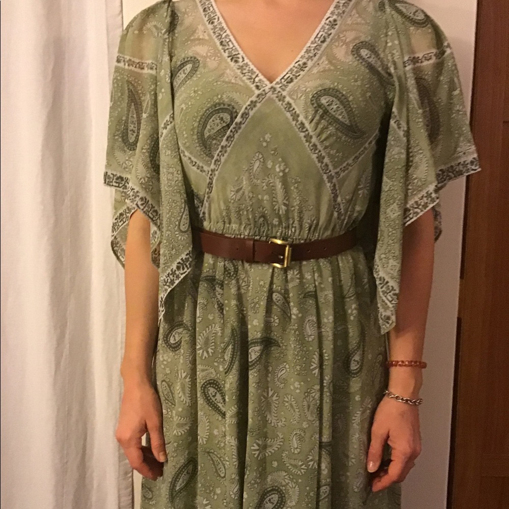 Michael Kors Green Summer dress with belt, New without tags